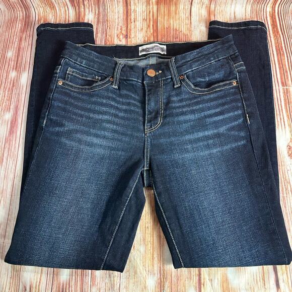 BKE Buckle PAYTON Size 26 Blue Mid Rise Ankle Skinny Jeans Denim Pants 27x27.5 - Picture 3 of 11